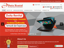 Tablet Screenshot of dutarental.com